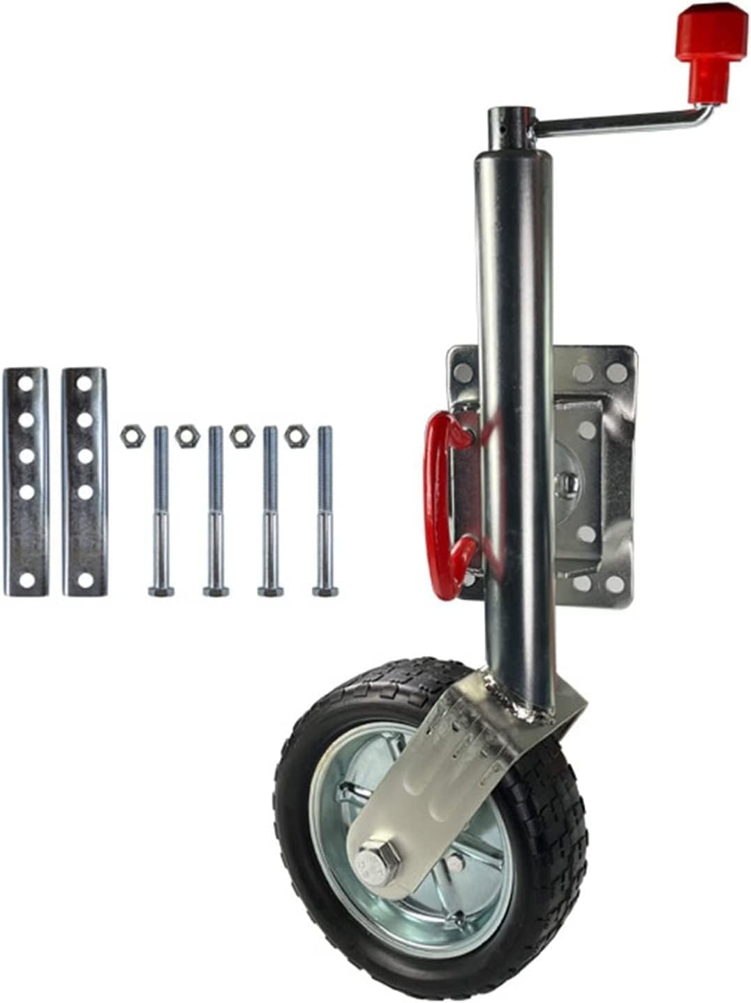 Jack with Wheels Trailer Jack Wheel,Bolt-On Swivel Tongue Jack,Boat Trailer Stand 2000lb Capacity 11.8inch Lift(