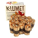 K-LUMET Podpałka do Grilla, Kominka i Ogniska 16 Sztuk, Naturalna Rozpałka, bez zapachu, Szybkie Rozpalanie, Ręcznie Robiona, Długi Czas Palenia