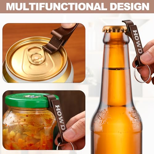 Junkin 60 Pcs Western Cowboy Party Favors Howdy Metal Bottle Opener Keychain Bulk Western Cowgirl Theme Favors for Wild West Derby Last Rodeo Bar Birthday Wedding Bridal Shower Gift Souvenirs (Brown) - Image 4