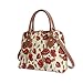Signare Tapestry Hand Shoulder Bag Cross Body Purses Handbag Satchel Bag for Women In Poppy Floral Design|CONV-POP