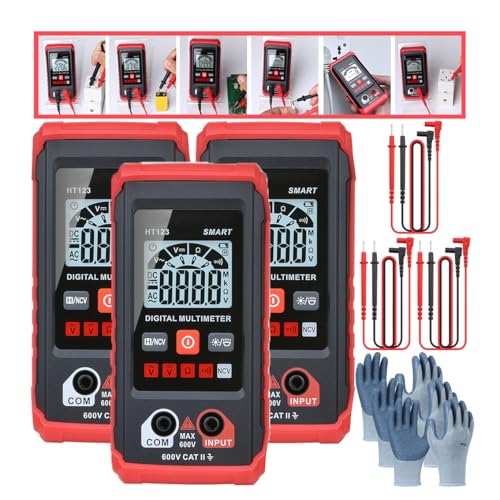 Image of XIRUJNFD HT123 Tm-510 4000 Counts Auto Digital Multimeter - Non-Contact Voltage Tester for AC /DC (3)
