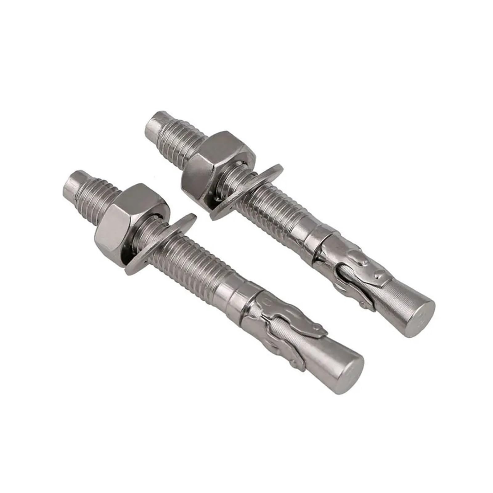 pernos de anclaje, Tornillo de expansión acero inoxidable 304, perno for reparación automóviles, M6, M8, M10, M12, M16, 2 unidades(60mm,M12)