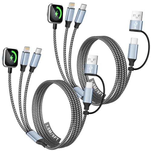 Image of Travel Essentials 3 in 2 Multi Charging Cable for iWatch Charger /iPhone17-8