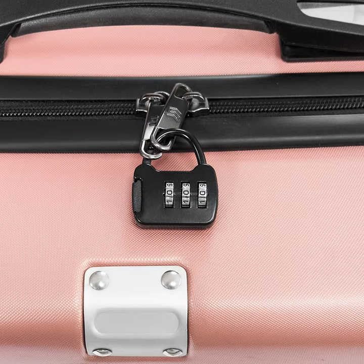 Image of QUIRA 3-Digit Combination Padlock, Security Lock, Resettable Code for Gym Lockers and Luggage
