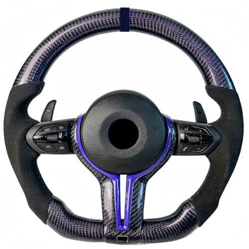 J[ANZT[ Carbon Fiber Steering Wheel Suitable Compatible With BMW 3 Series F30 F31 F32 F33 F34 F36 F22 F23 M2 M3 M4 M5(Style 2)