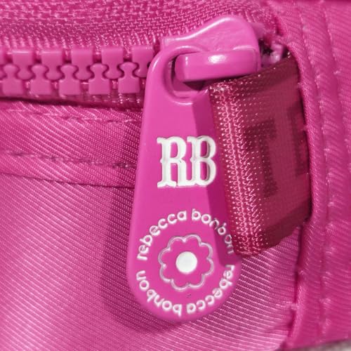 Estojo Rebecca Bonbon Box Nylon Logo Escolar 36 Elásticos (Rosa)