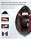 ILM Motorradhelm Integralhelm Herren Damen-Motorcycle Helmet mit 2 Visieren Pinlock-kompatiblen klaren und getönten-Street Bike Motocross Casco DOT&ECE Modell Z501,Lizzard Red,S