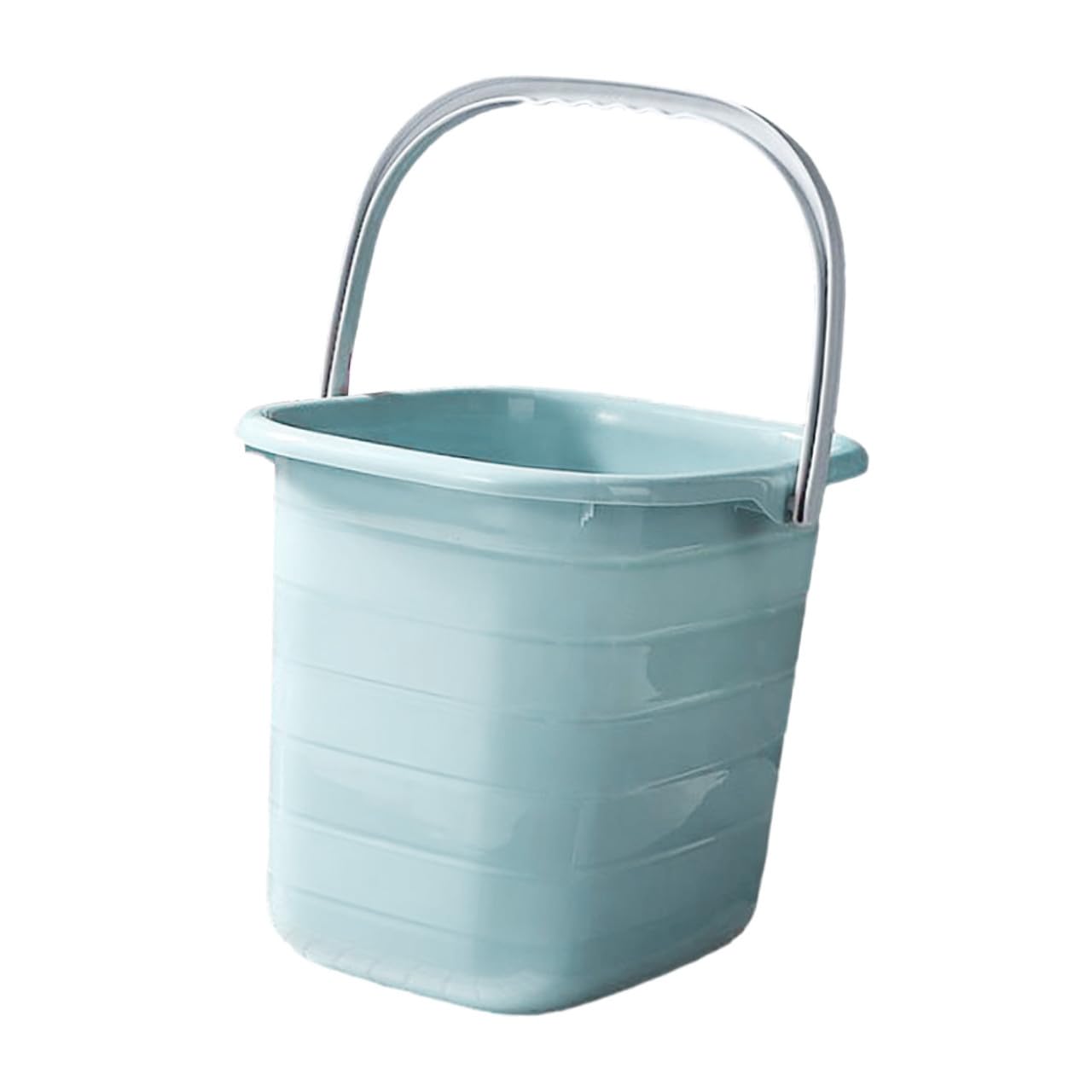 Secchio di Plastica Manico 11l Multiuso per Acqua e Pulizia Domestica, Contenitore Portatile Resistente per Vernice, Adatto a Casa e Giardinaggio