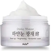 Nella Creme clareador e clareador, ingredientes naturais fermentados, beleza coreana, 50 ml