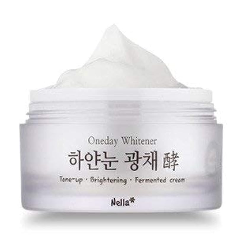 Creme facial tone-up Nella com ingredientes fermentados, 50 mL