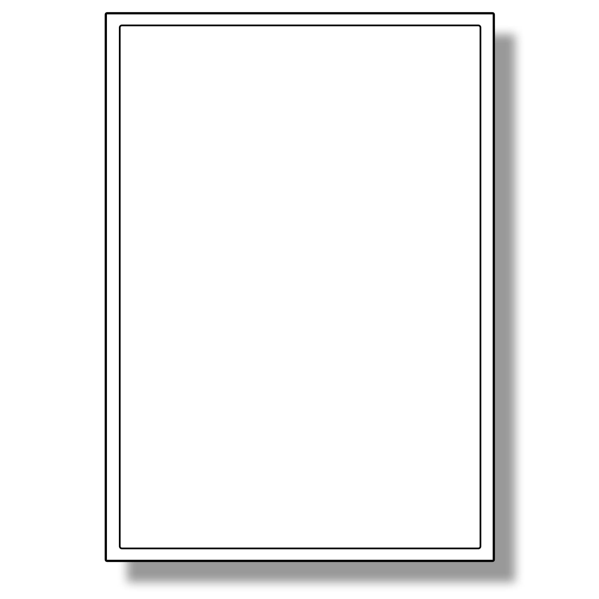 Label Planet® 1 Per Sheet, 25 Sheets (25 Labels). Plain White A4, Rounded Corners 199.6 x 289.1mm LP1/199 — image 1