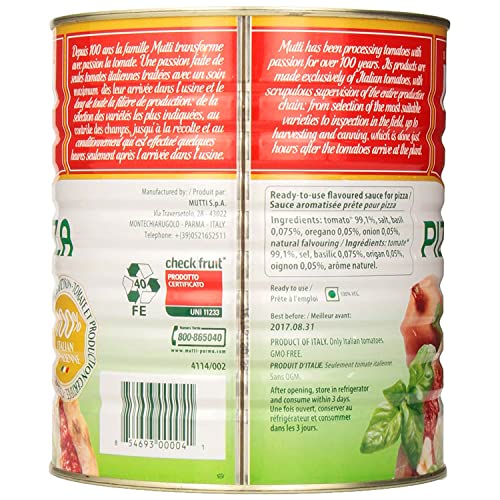Image of Mutti Parma Pizza Sauce with Spices, 144.62 oz ℮ 4.1 kg