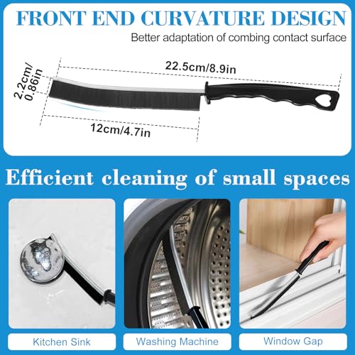 4 Stück Fugenbürste, Multifunktionale Hartborsten Eckenreinigungsbürste, Spaltreinigungsbürste, Reinigungsbürste, Eckreinigungsbürste, für Fliesenböden, Türfensterschienen, Badezimmer, Küche