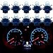 Qasim 10x LED T5 B8.4D COB Bombillas 1SMD Azul para Luz de Salpicadero de Coche Instrumento Velocímetro Panel DC12V