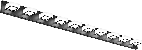 Miniatura 46 de Ralbay Lámpara de Tocador de 4 Luces de Níquel Cepillado para Baño Lámpara de Baño Moderna de LED en Metal y Acrílico cepillado níquel,Negro-5