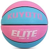 KUYOTQ Kids Toddler Size 3 Small Basketball 22' Elite Girls Thickened Rubber Mini Basketball Soft Touch in...