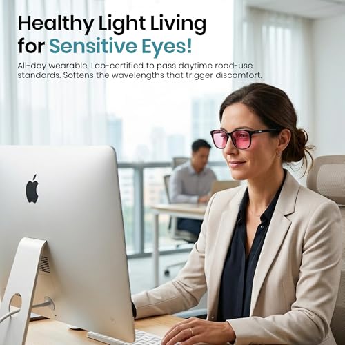 Image of Sleep ZM Blue Light Blocking & Light Sensitivity Glasses - 14 Lens Types for Comfort, Relaxation, Sleep & Relief