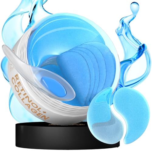AURAE Patch Yeux Anti Cernes - Masque Yeux avec Rétinol et Collagène, Patch Anti Cernes, Eye Mask pour éclaircir et l'hydratation (30 paires)