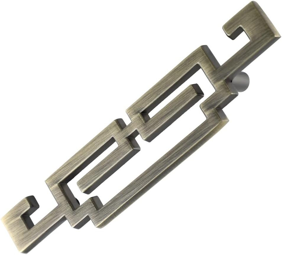 Utopia Alley Steffi Pull Handle - Decorative Cabinet Drop Pull Handles for Cabinets and Drawers - Vintage Cabinet Hardware with Hand Finished Polished Gold - 2.5" Center to Center (5)