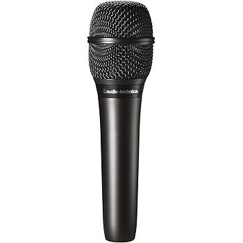 Audio-Technica Cardioid Condenser Vocal Handheld Microphone, Black