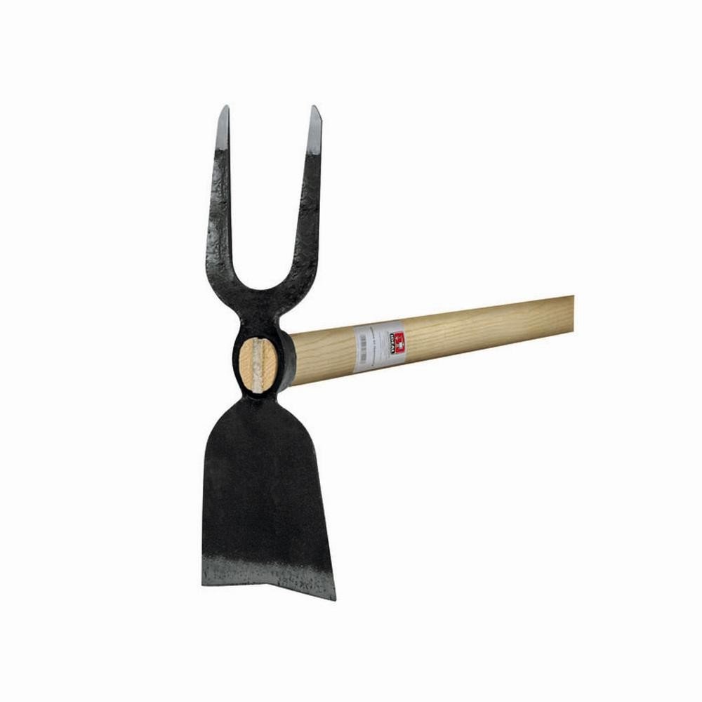 Ideal 66730201 Motyka ogrodowa, 2 ząbki, szerokość z trzonkiem jesionowym, 135 cm