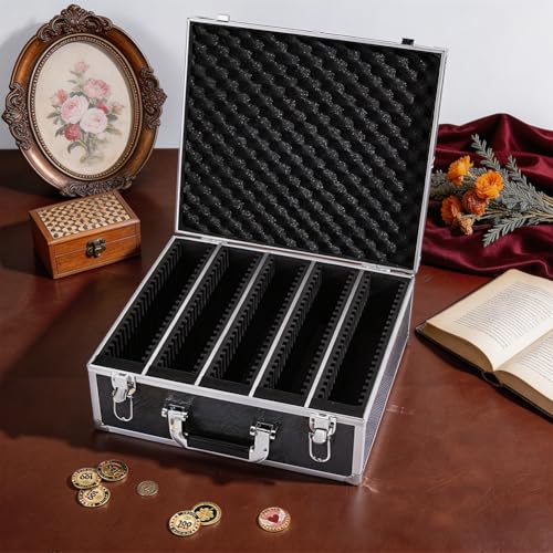 Caja organizadora para monedas PH PandaHall aluminio y plástico miniatura 4