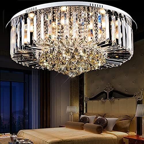 LED Modern Chandelier Lamp Round Desgin Led Ceiling Light Crystal Ceiling Light Compatible with Bedroom Livingroom Lighting Chandelier