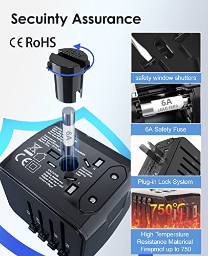 image for Universal Travel Adapter, Miluoou International Power Adapter, Worldwi
