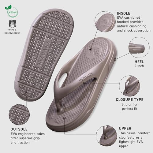 Image of Neeman's Cushers Flip Flops for Men | Powered by CushyVerse Technology for Ultimate Cushioning, Bounce & All-Day Comfort