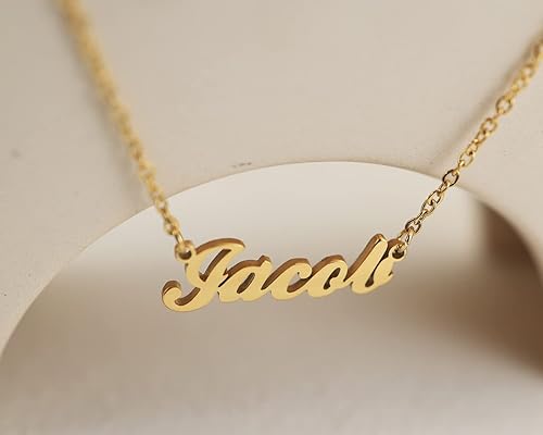 Miniatura 4 de Collar con nombre grabado personalizado para mujeres amigas