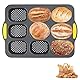 aghoer Brötchenbackform,9 Hohlräume Backform Brötchen,Brötchen Backform,Silikonform Brotbackform,Antihaft Brötchenbackformen,für das Backen zu Hause