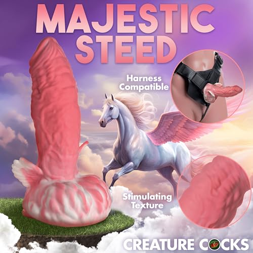 Gode en silicone ailé haut de gamme Pegasus Pecker Creature Cocks - 5