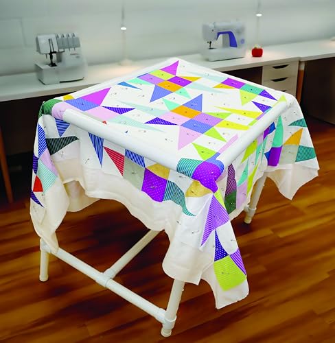 Dritz Quilter's Floor Frame, Adjustable, White