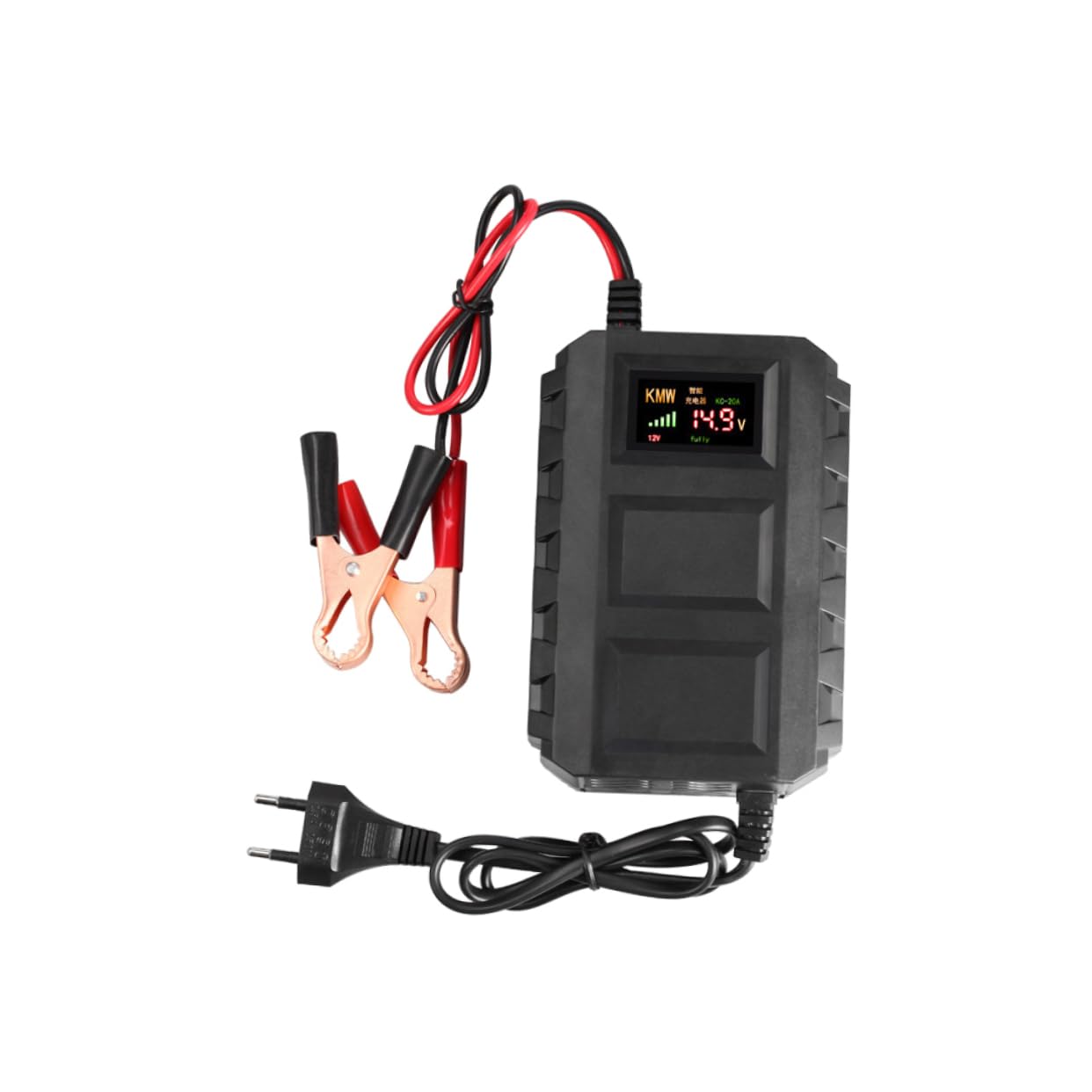 INOOMP Chargeur Batterie pour et Voiture Protection Court Circuit et Surcharge Compatible Batteries Acide Charge Stable et Sécurisée