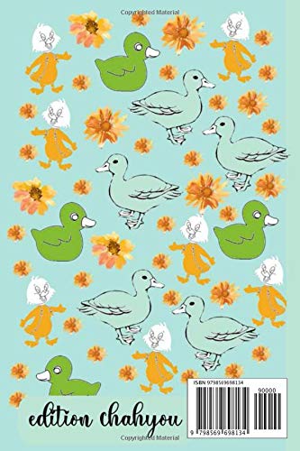 DUCK NOTEBOOK: duck cartoon Journal 6 x 9 120 Page Blank Lined Paperback duck stationary - Image 2