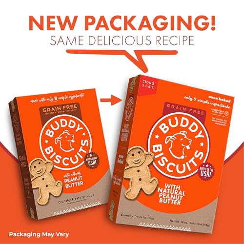 Buddy-Biscuits-14-oz-Box-of-Grain-Free-Crunchy-Dog-Treats-Made-with-Natural-Peanut-Butter Buddy Biscuits 14 oz Box of Grain Free Crunchy Dog Treats Made with Natural Peanut Butter