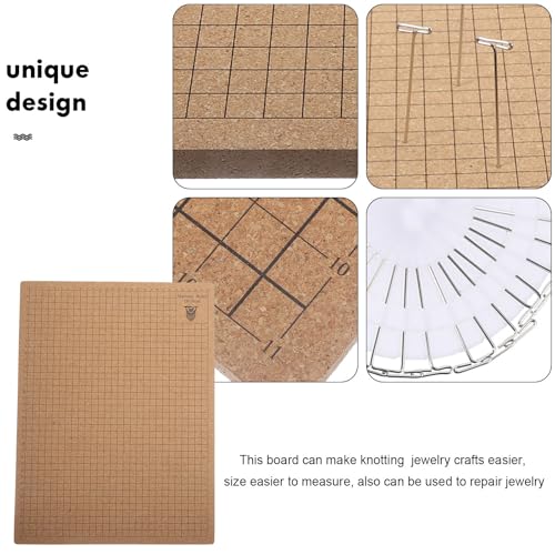 Tablero de corcho para macramé multiuso con alfileres en T de acero 4