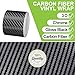 Spurtar Carbon Fiber Wrap Black Vinyl Wrap for Cars, 2 Inch x 20 ft Universal Chrome Delete Dry Carbon Fiber Tape Car Door Edge Guards Vehicle Detailing Tape Overlay Vehicle Exterior Accessories
