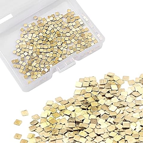 AIEX 14K Gold Chip Solder 0.5 Gram (0.32DWT) Ultra Tiny Gold Chip Solder, Low Temp Easy Welding for DIY Jewelry Making Repair Electronic Soldering (2x2mm) Cover