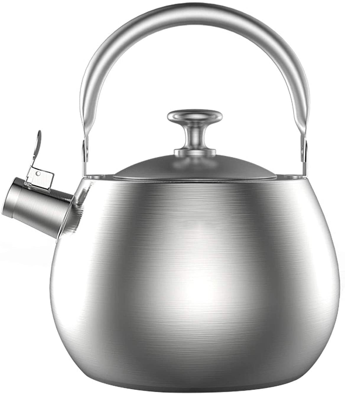 TYUHDUYUR Stovetop Whistle Kettle 3.5/4.5Ls All 304 Stainless Steel Kettle Whistle Teapot with Anti-Scald Gloves (3.5L)