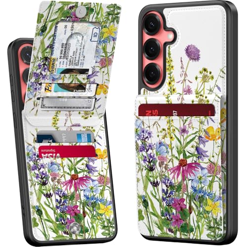 Bemal for Samsung Galaxy S24 Plus Wallet Case Built-in Card Slots Holder