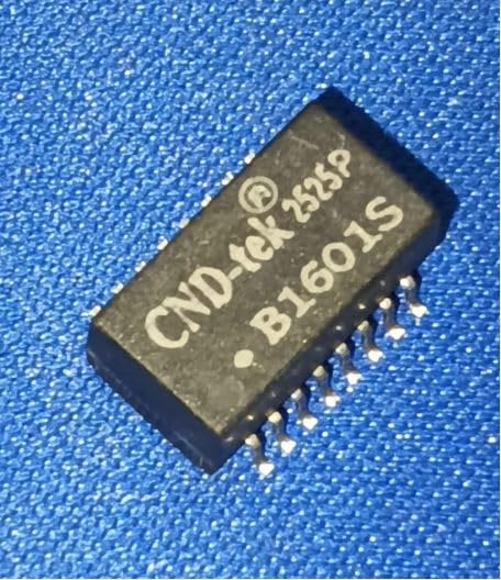 B1601S SMD-16P,12.7x7mm CND-tek 1.5kV Single port 1:1 100M Pulse Transformers (PACK OF 1)