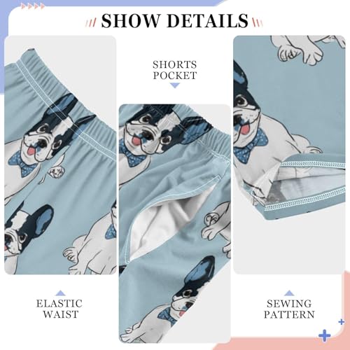 Pajama Bottoms, Pajamas Long Pant Cute French Bulldog Lounge Wear Casual Sleep Pants Soft Pjs Sleepwear4