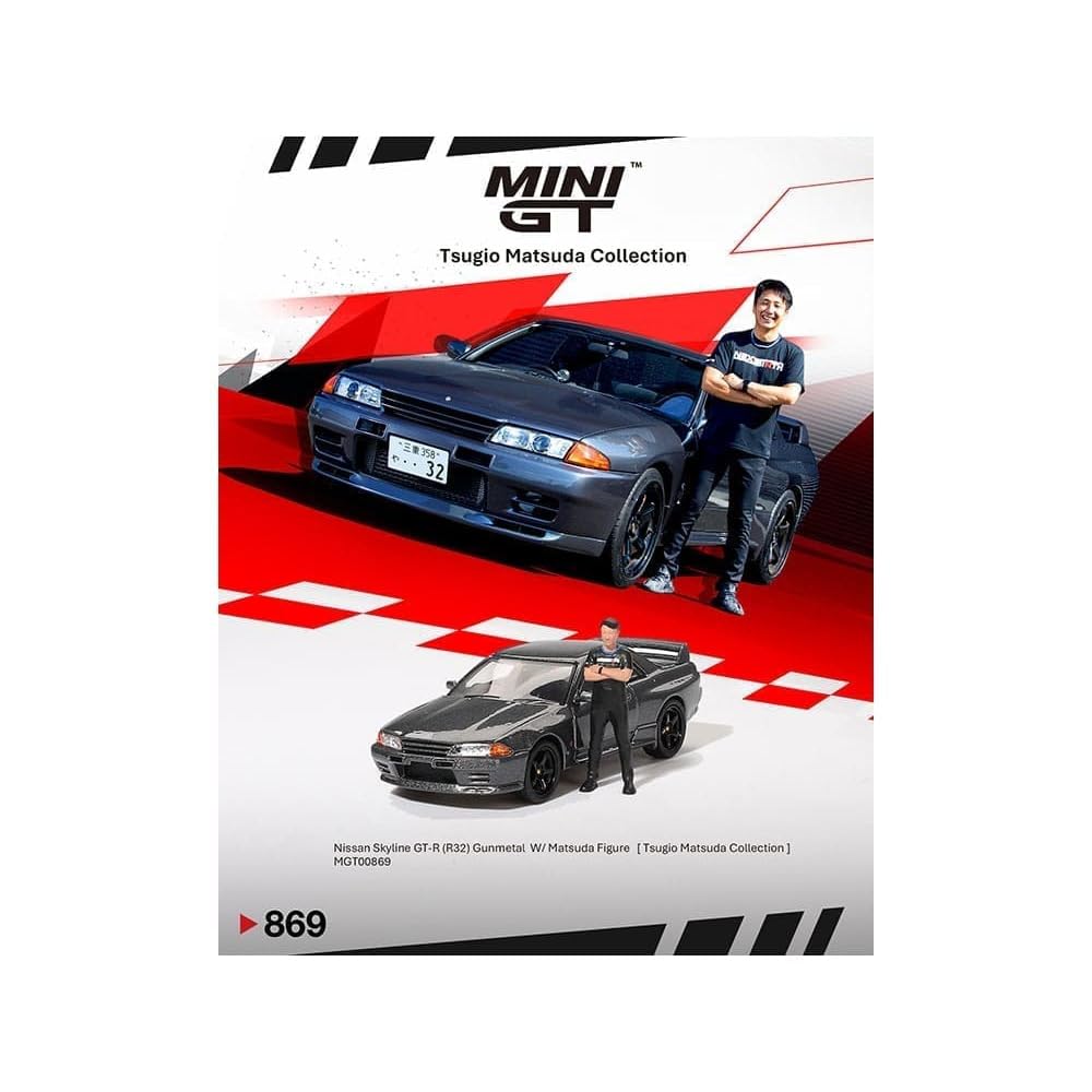 Amazon | MINI GT 1:64スケール NISSAN GT-R (R32) NISMO GUMETAL W