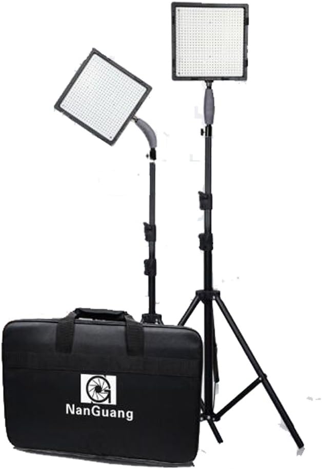 CN-576 Dimmable Ultra High Power LED Video Light Panel Kit with Light Stand (2 Kit)