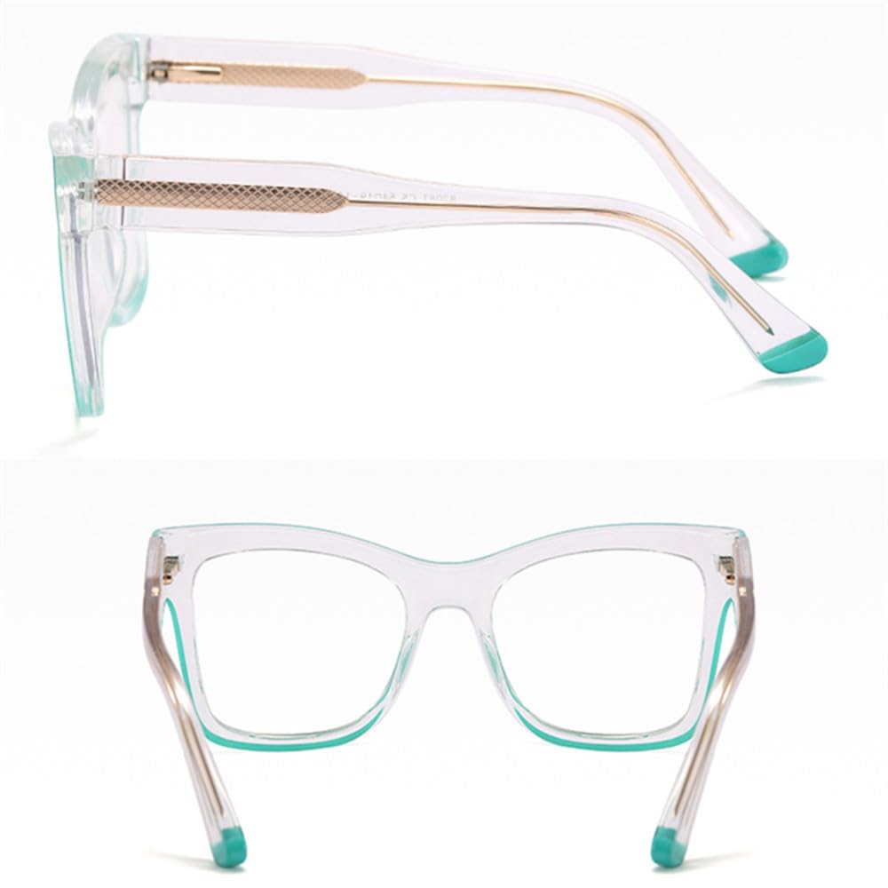 occhiali squadrati donna lenti chiare occhiali montatura donna acetato rosa trasparente