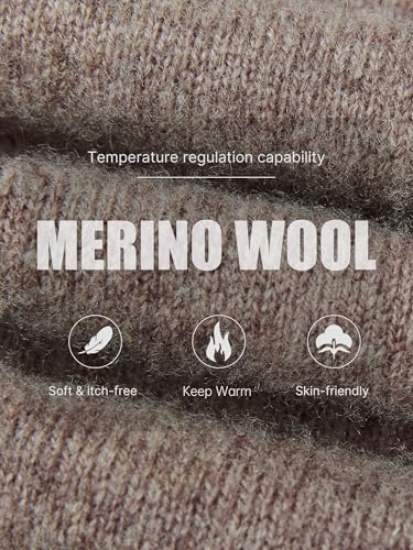 Men's 100% Merino Wool Sweater 2025 Fall Winter First-Line Ready to Wear Crew Neck Long Sleeve Seamless Knit Sweater2