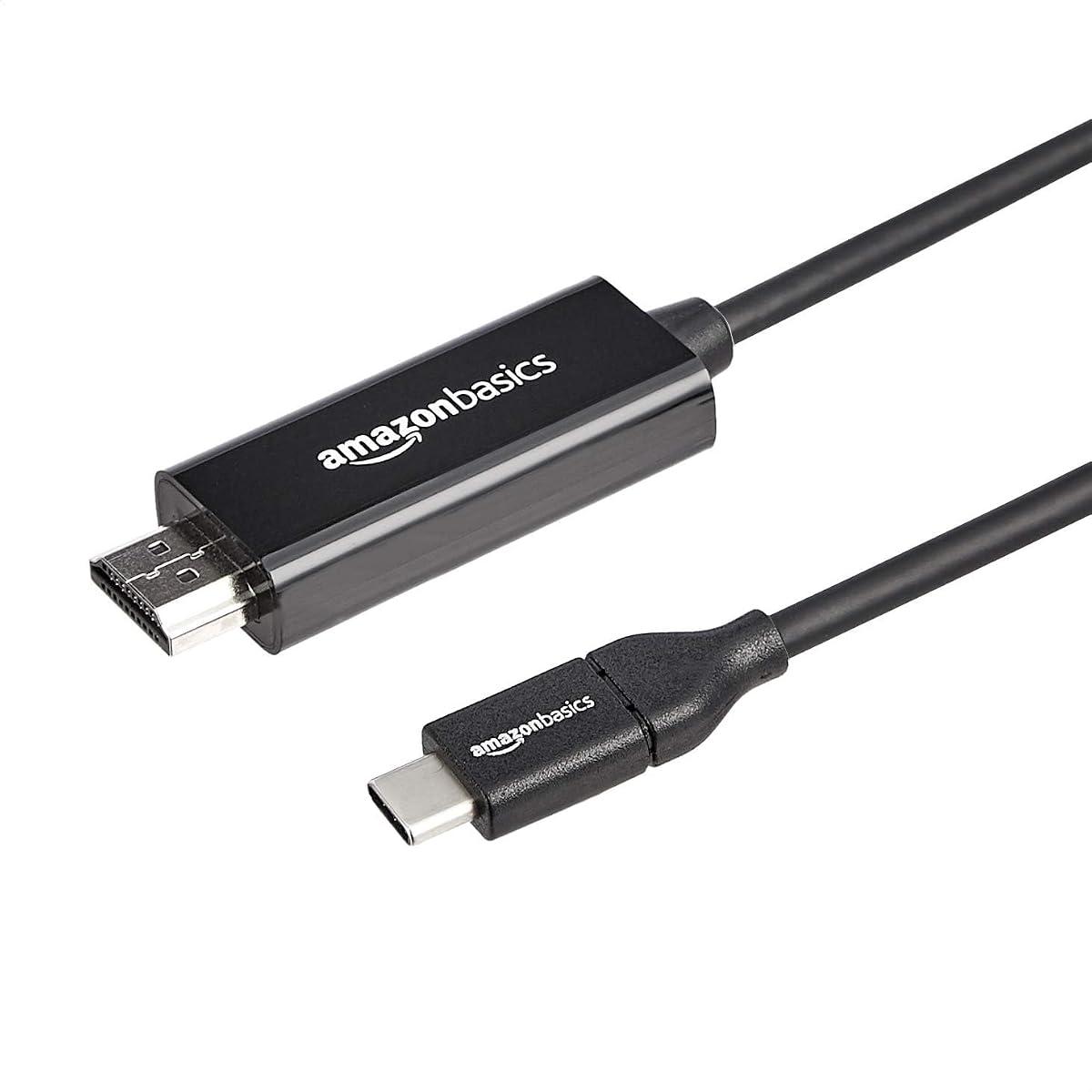 Adaptador de cable unidireccional USB-C (fuente) a HDMI (pantalla) (compatible con Thunderbolt 3) 4K@30Hz, 3 pies, negro