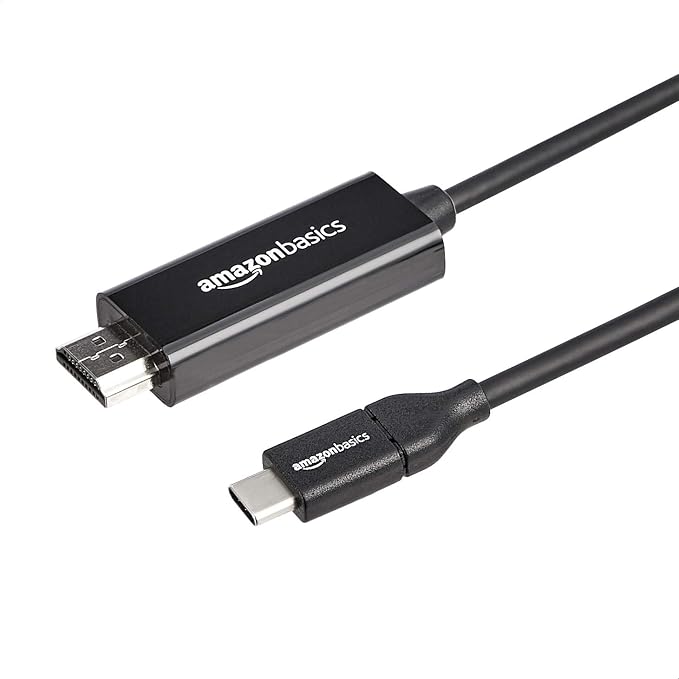 Amazon Basics Cable adaptador unidireccional USB-C (fuente) a HDMI…