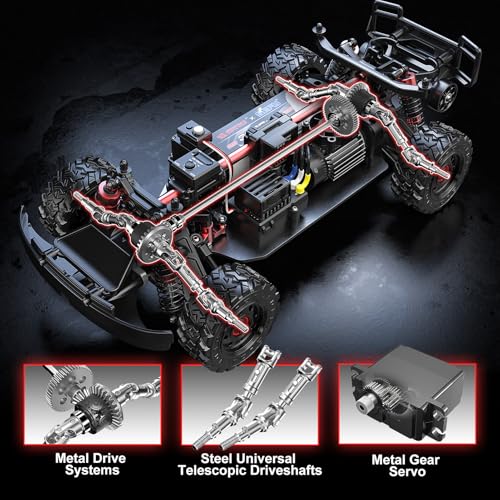 Image of MJX Hyper GO 14211 1 /14 Brushless 4X4 RC Desert Trucks with Gyro, RTR All Terrain Short Course Truck, Max 45mph Fast RC Cars for Adults, Electric Powered 2 of 2000 mAh RC Car for Adult